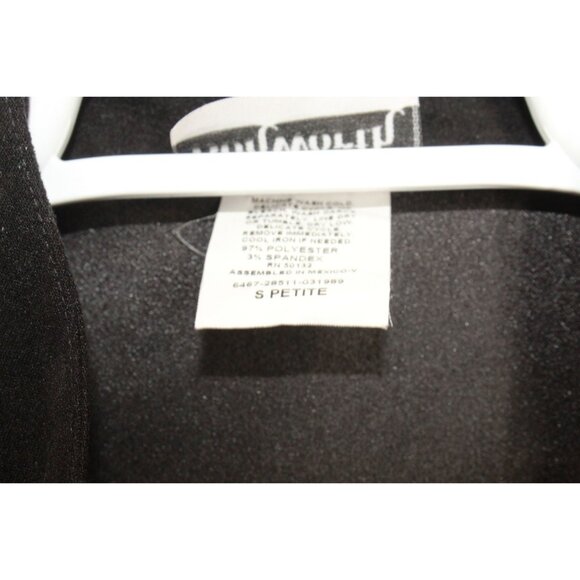 Bon Worth Beaded Embroidery Soft Full Zip Coat Jacket Black Size S Pet - Picture 6 of 10